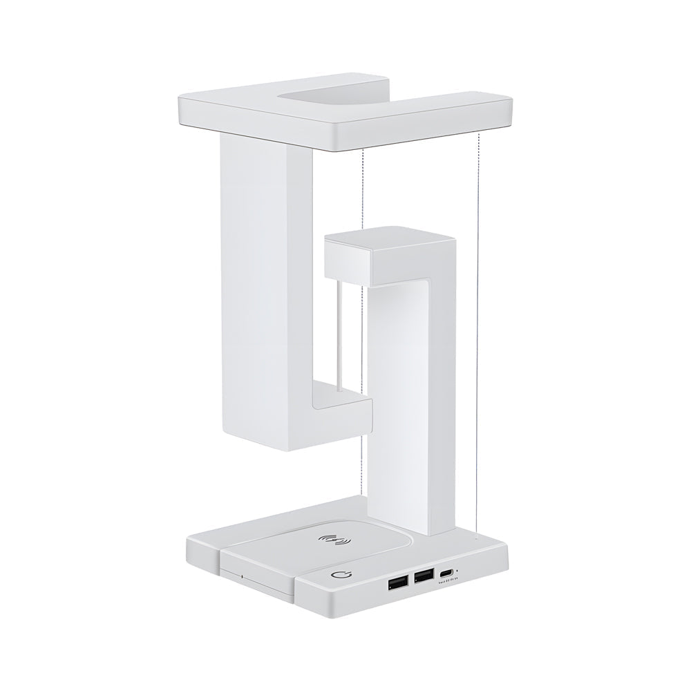 Floating Table Lamp | Anti-Gravity Wireless Charging LED Design