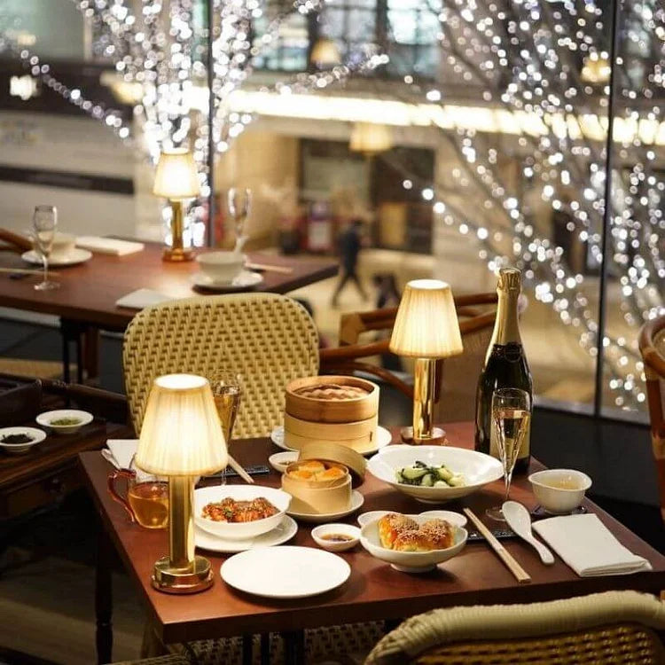 Wireless Table Lamp | Soft Metal Rechargeable Elegant Ambient Light