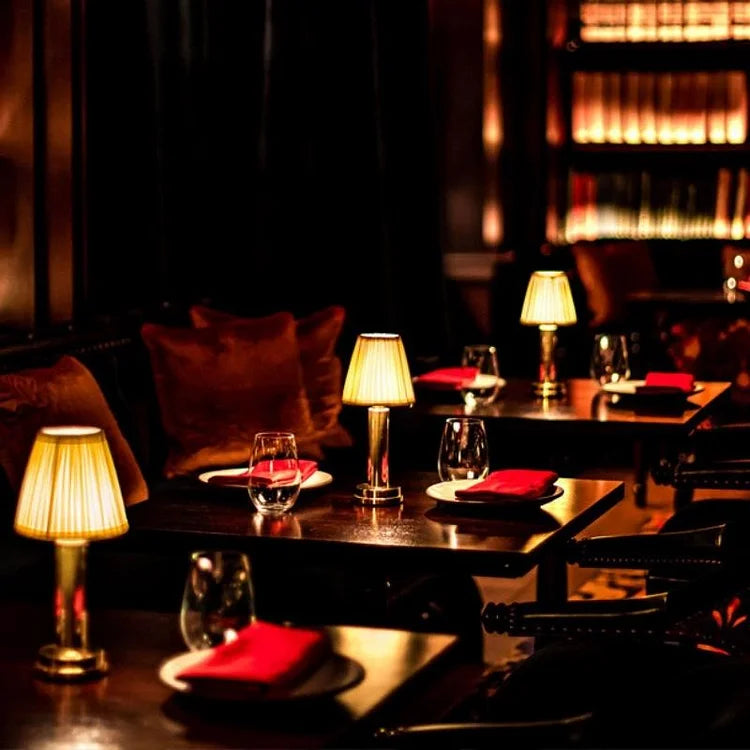 Wireless Table Lamp | Soft Metal Rechargeable Elegant Ambient Light