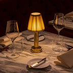 Wireless Table Lamp | Soft Metal Rechargeable Elegant Ambient Light