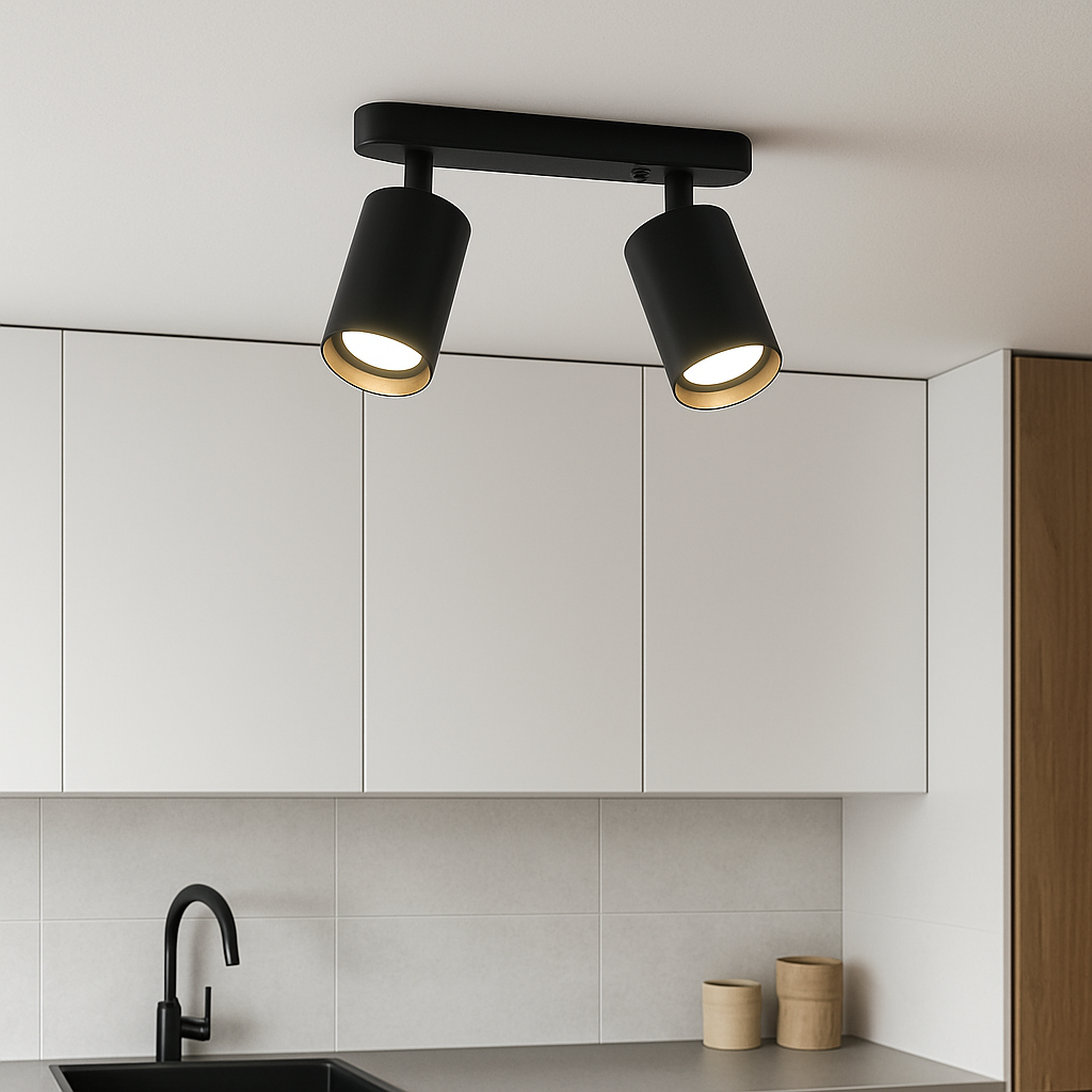 Elias Minimal Ceiling Light – Rotatable Feature