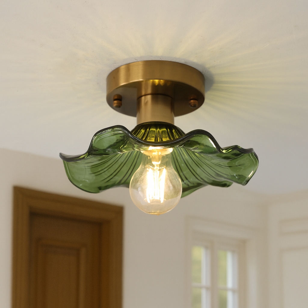 Elias Modern Ceiling Light – Glass Shade