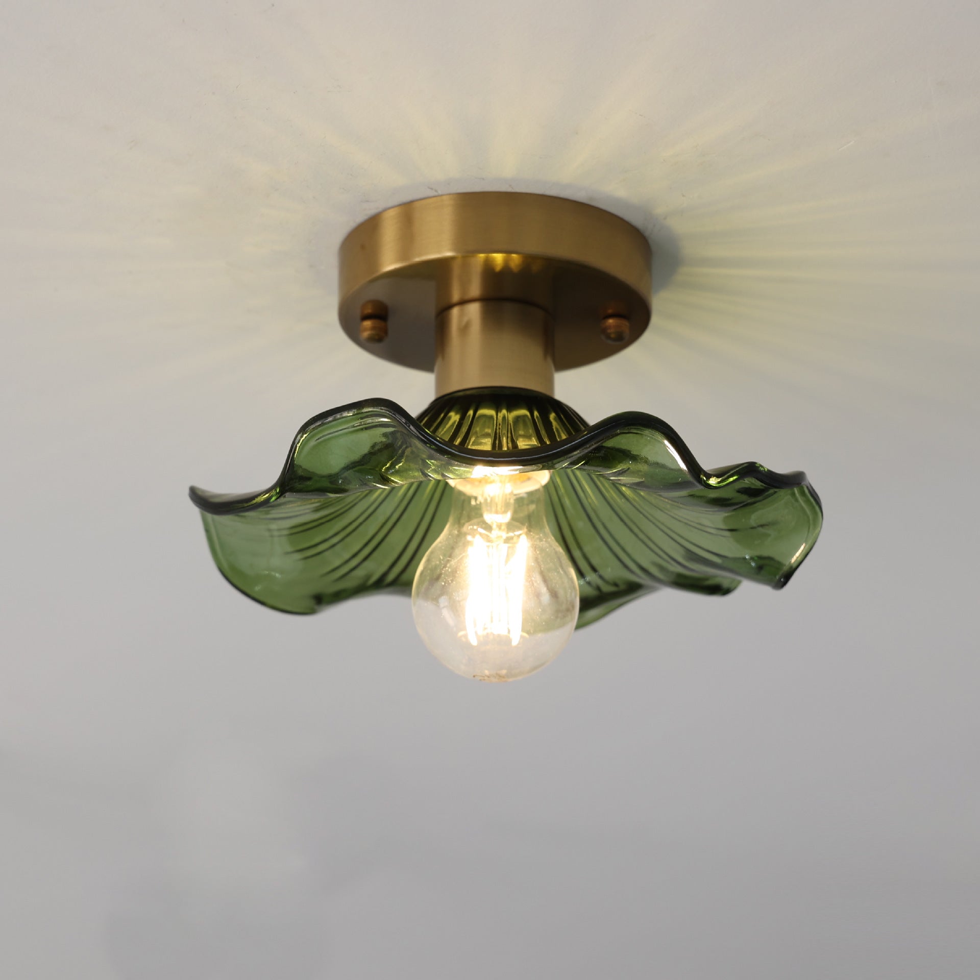 Elias Modern Ceiling Light – Glass Shade