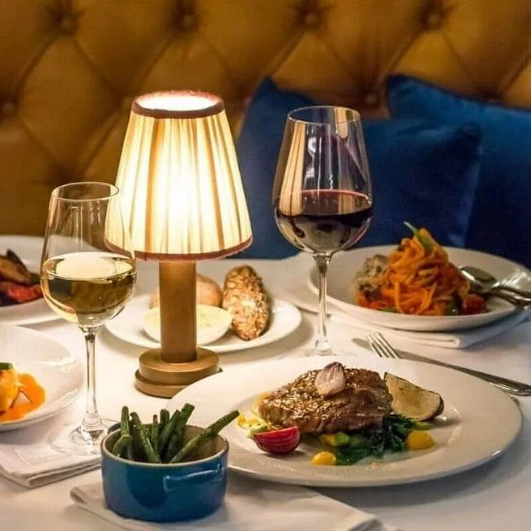 Wireless Table Lamp | Soft Metal Rechargeable Elegant Ambient Light