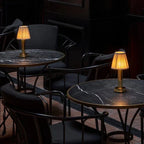 Wireless Table Lamp | Soft Metal Rechargeable Elegant Ambient Light