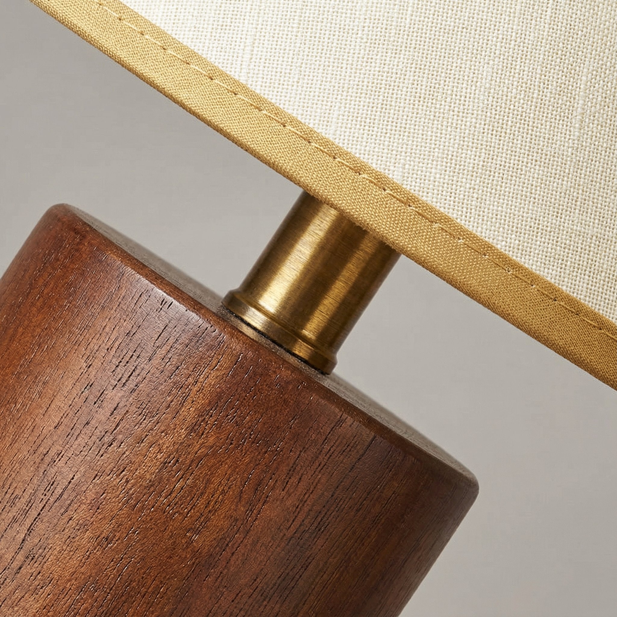 Bedside Table Lamp | Bamboo Wood Retro Pleated Shade