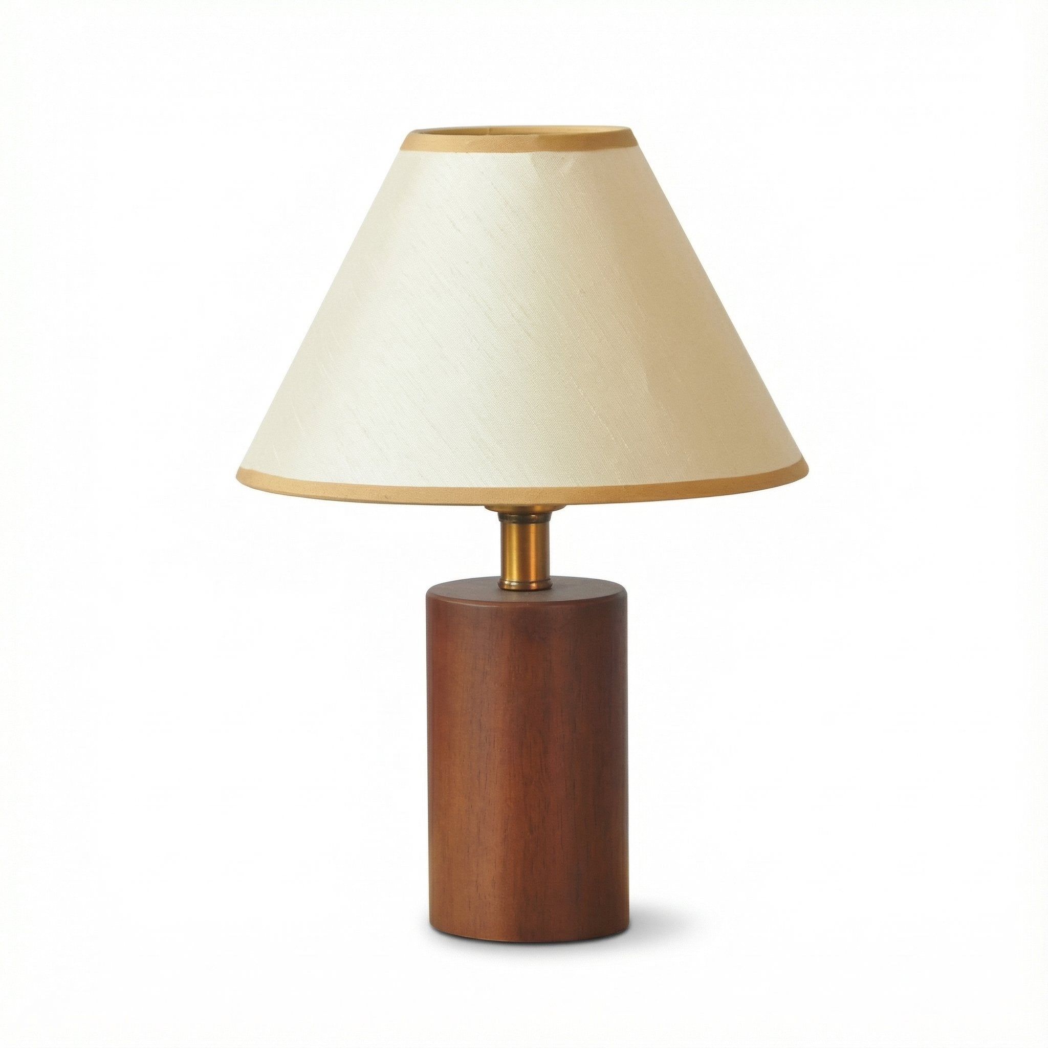 Bedside Table Lamp | Bamboo Wood Retro Pleated Shade