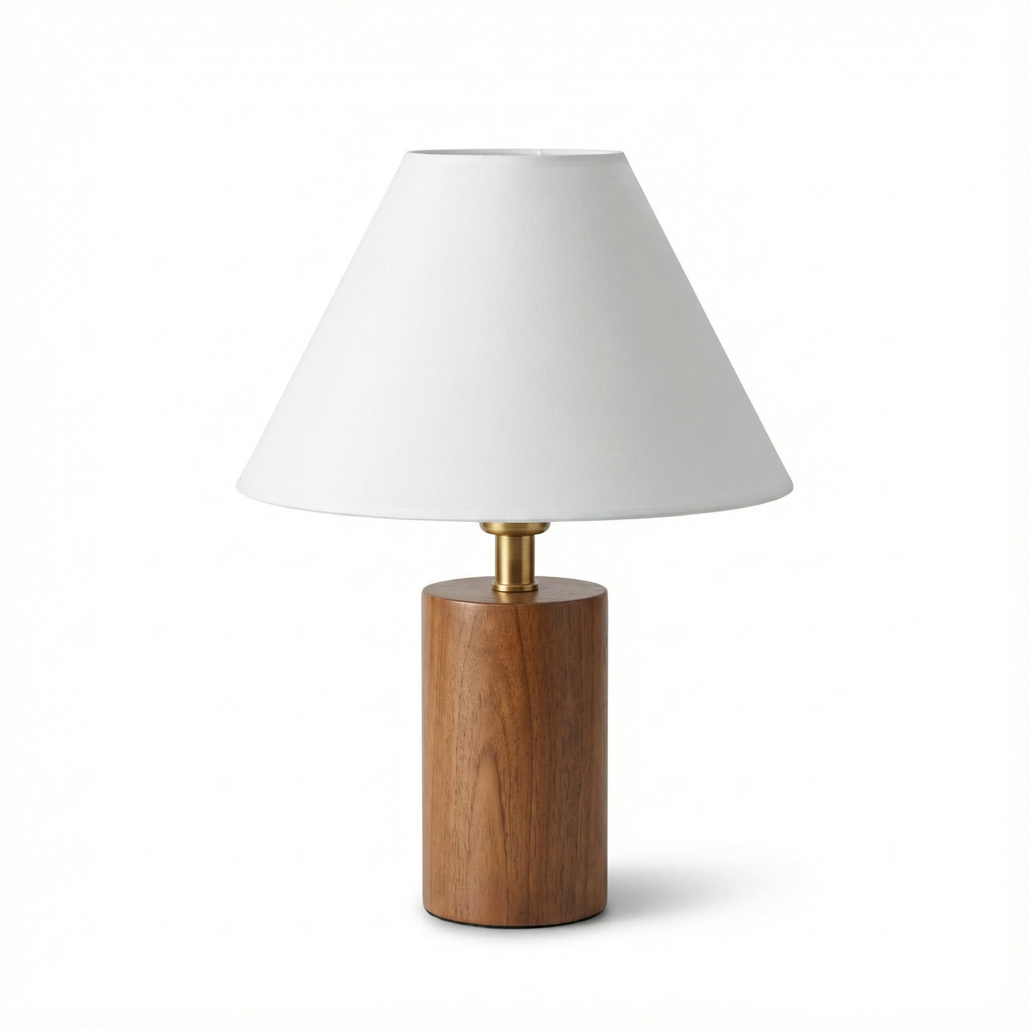 Bedside Table Lamp | Bamboo Wood Retro Pleated Shade