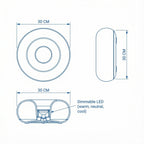 Bedside Table Lamp | Bauhaus Glass Metal Dimmable Touch Light