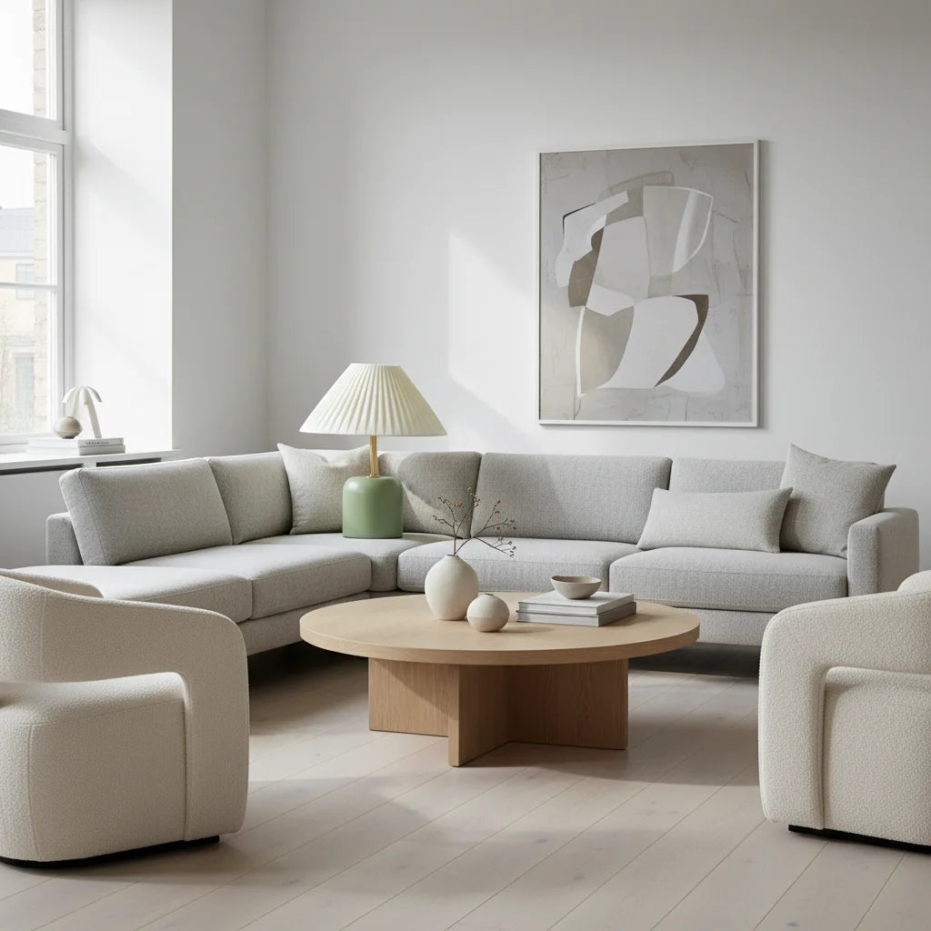 Bedside Table Lamp | Ceramic Japandi Soft Glow