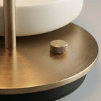 Bedside Table Lamp | Iron Glass Wireless Dimmable Warm Light