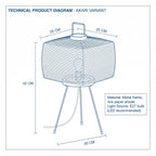Bedside Table Lamp | Japandi Paper Minimalist Ambient Light