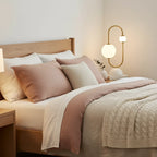 Bedside Table Lamp | Marble Glass Modern Ambient Light