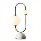 Bedside Table Lamp | Marble Glass Modern Ambient Light