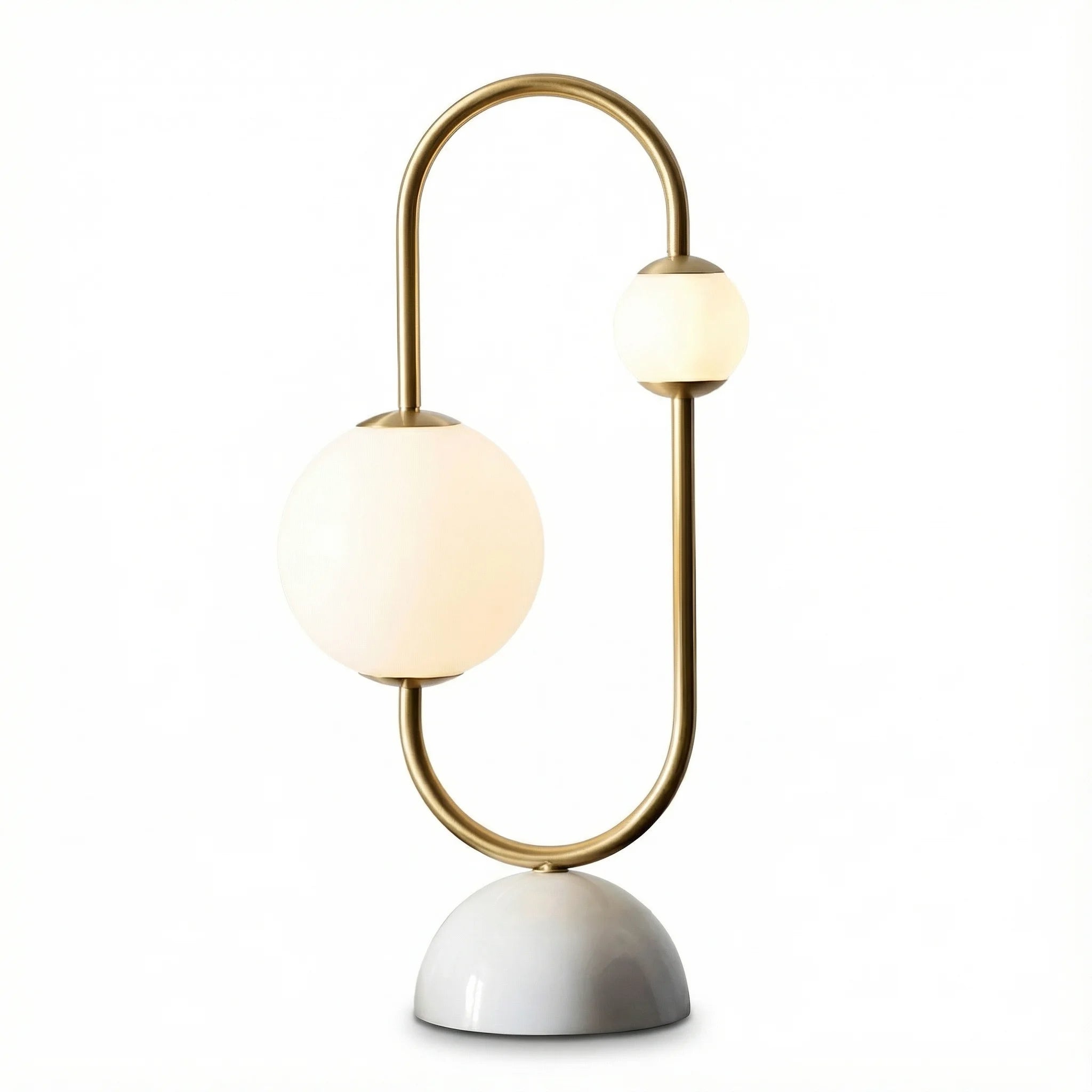 Bedside Table Lamp | Marble Glass Modern Ambient Light