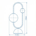 Bedside Table Lamp | Marble Glass Modern Ambient Light