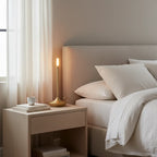 Bedside Table Lamp | Minimalist Aluminium Portable Warm Light