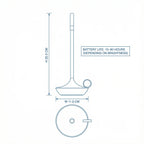 Bedside Table Lamp | Minimalist Aluminium Portable Warm Light