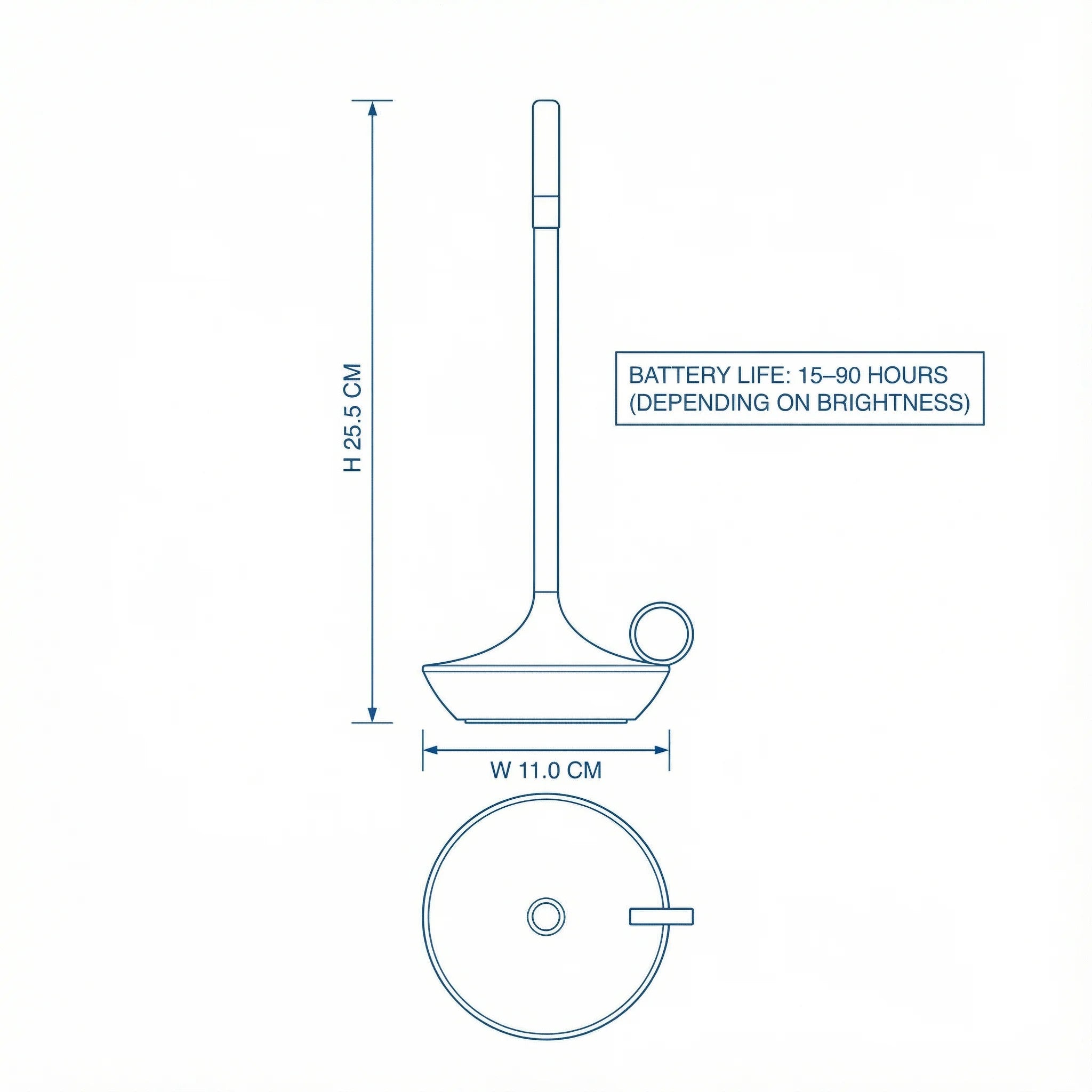 Bedside Table Lamp | Minimalist Aluminium Portable Warm Light