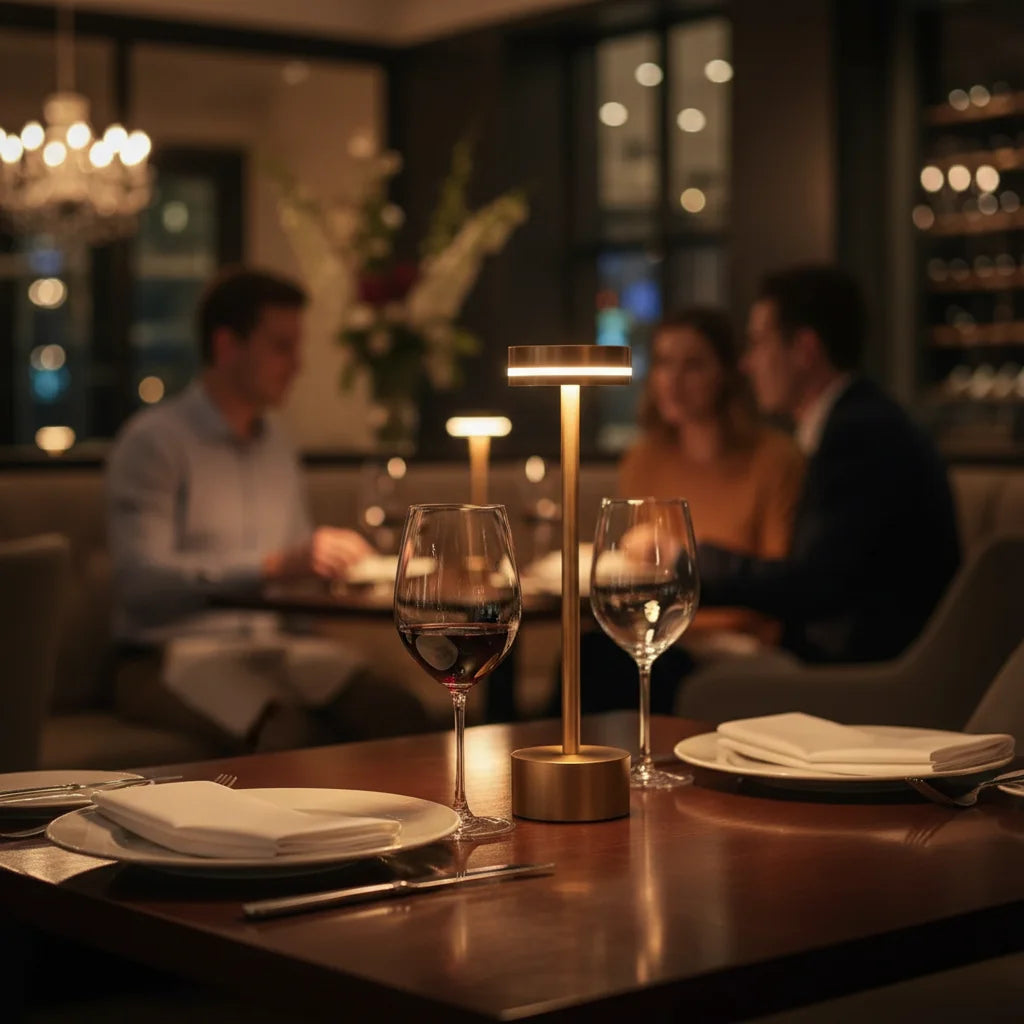 Bedside Table Lamp | Minimalist Iron Wireless Rechargeable Ambient Light