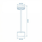 Bedside Table Lamp | Minimalist Iron Wireless Rechargeable Ambient Light