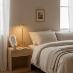 Bedside Table Lamp | Minimalist Gold Cordless Touch Adjustable Light