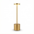 Bedside Table Lamp | Minimalist Gold Cordless Touch Adjustable Light