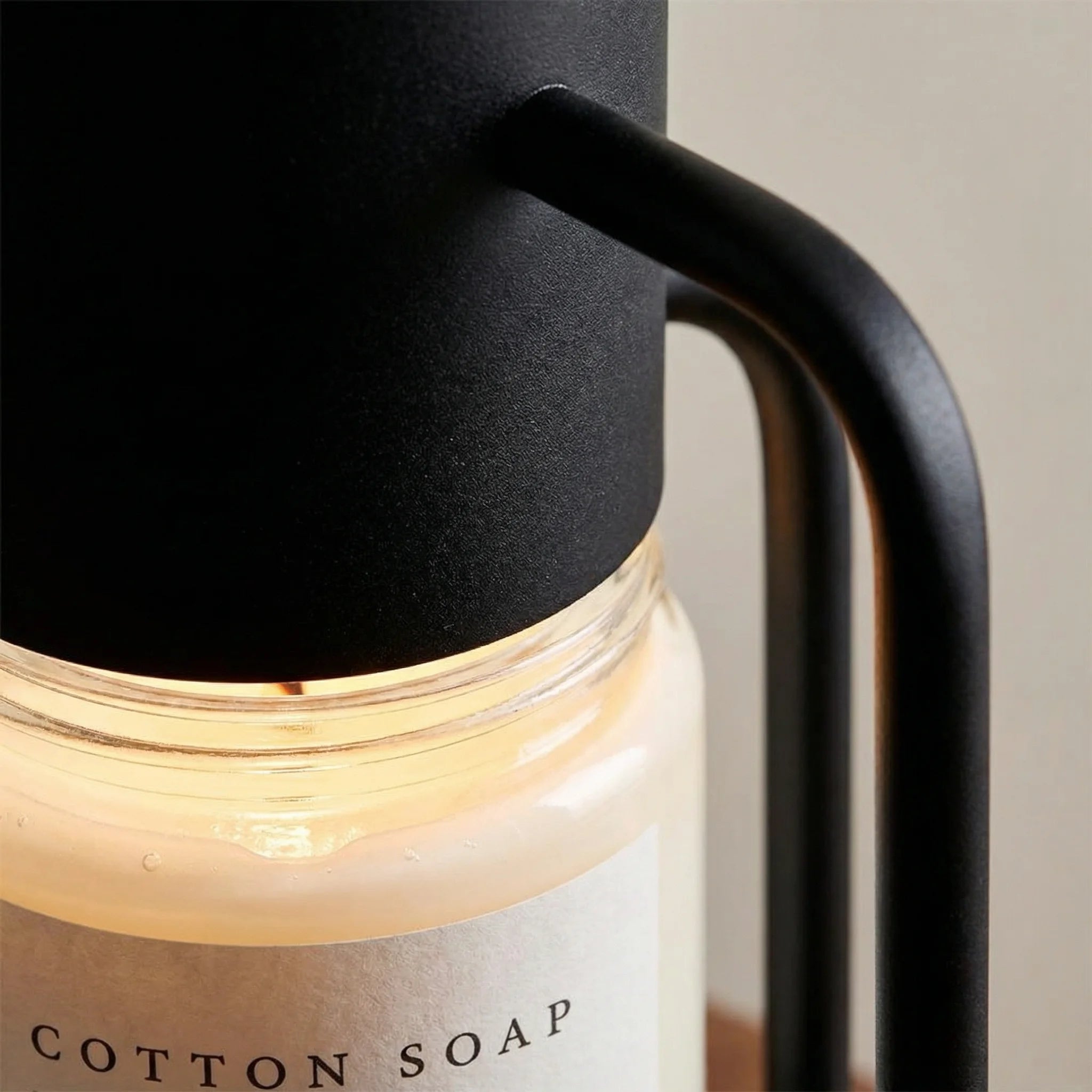 Nordic Iron Candle Warmer Lamp | Dimmable Minimalist Bedside Table Light