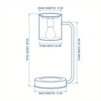 Nordic Iron Candle Warmer Lamp | Dimmable Minimalist Bedside Table Light