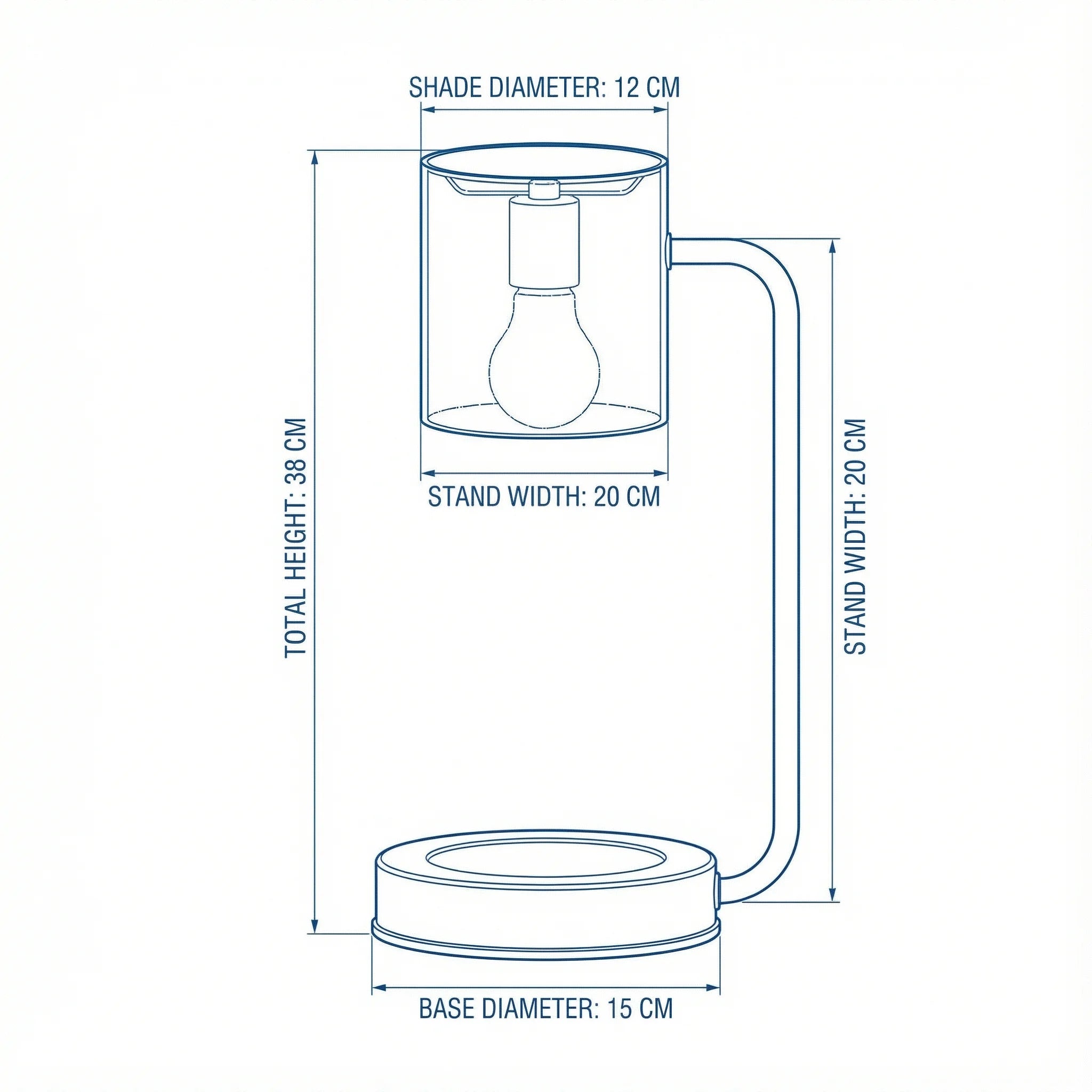 Nordic Iron Candle Warmer Lamp | Dimmable Minimalist Bedside Table Light