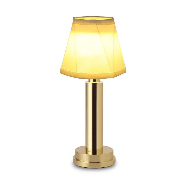 Wireless Table Lamp | Soft Metal Rechargeable Elegant Ambient Light