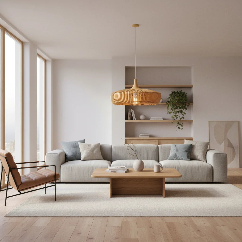 Ceiling Lamp | Scandinavian Solid Wood Minimalist Pendant Light