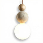 Ceiling Pendant Light | Cream Stone Minimalist Warm LED