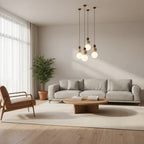 Ceiling Pendant Light | Cream Stone Minimalist Warm LED