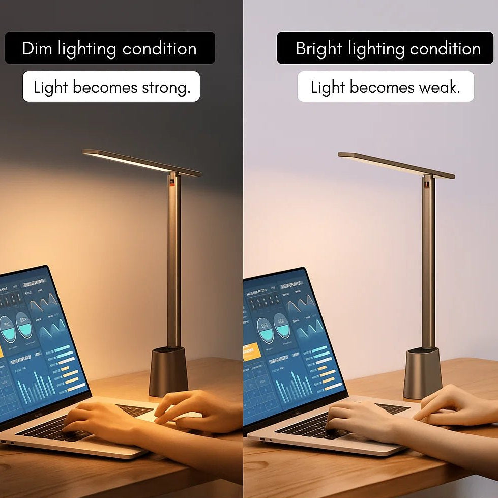 Desk Lamp | Foldable LED Rechargeable Minimalist Dimmable Eye-Friendly Light - Image 6