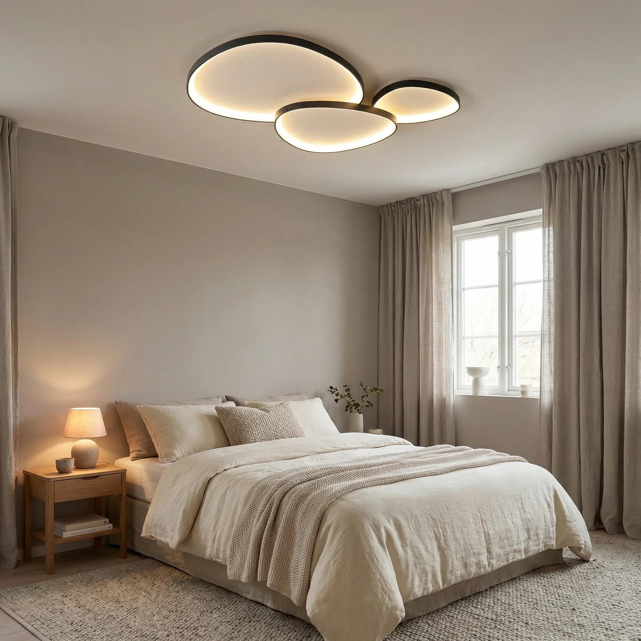 Elias Modern Ceiling Light – Aluminum Frame