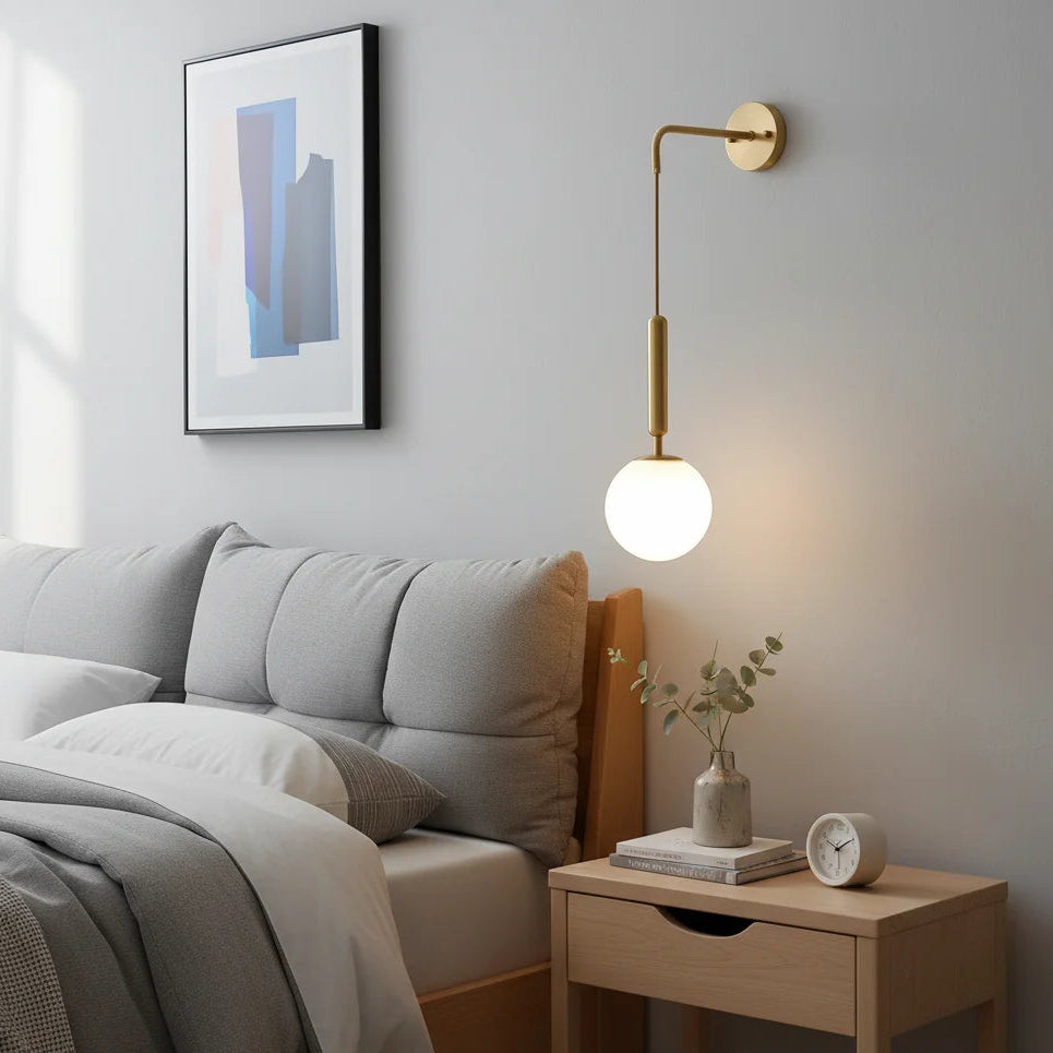 Luno Glass Wall Light – Modern Ambient Design