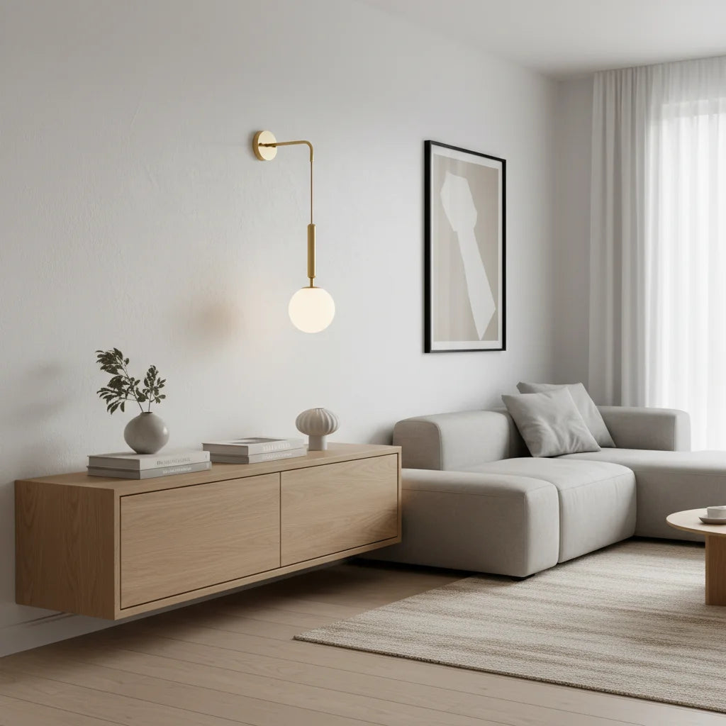 Luno Glass Wall Light – Modern Ambient Design