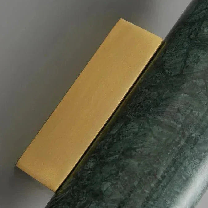 Marble Wall Lamp | Natural Stone Iron Frame Elegant Indoor Lighting Fixture - Image 7