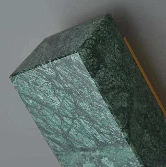 Marble Wall Lamp | Natural Stone Iron Frame Elegant Indoor Lighting Fixture - Image 8