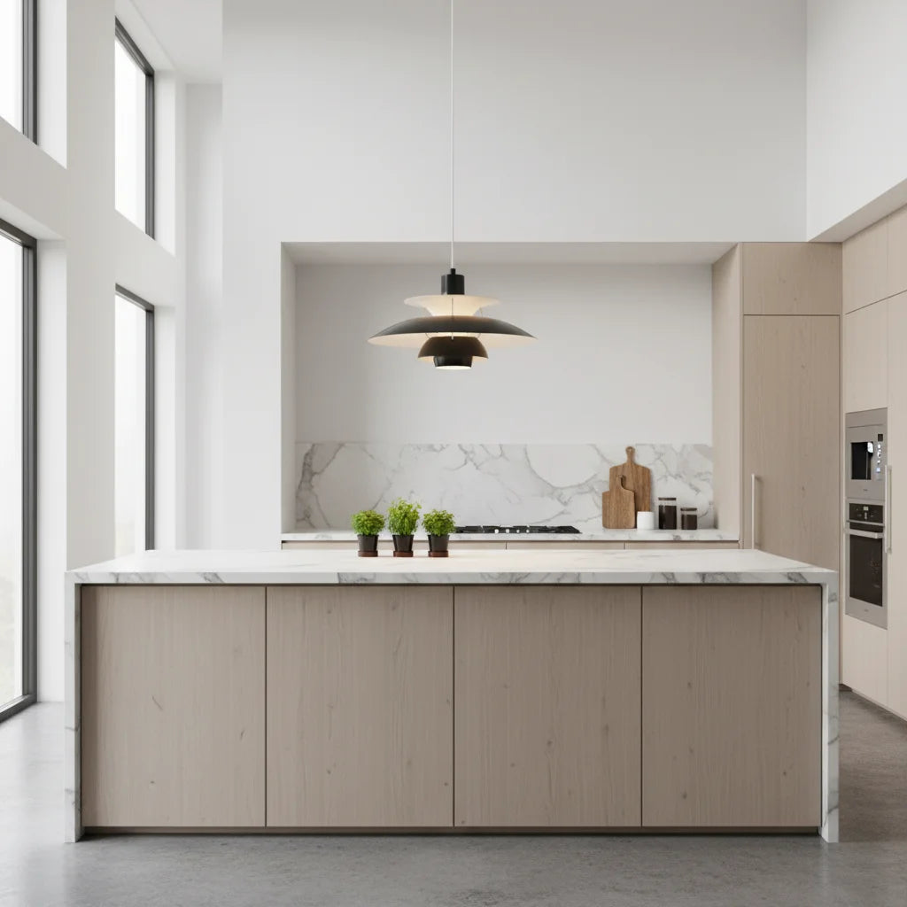 Modern Alloy LED Pendant Light | Minimalist Architectural Ceiling Fixture