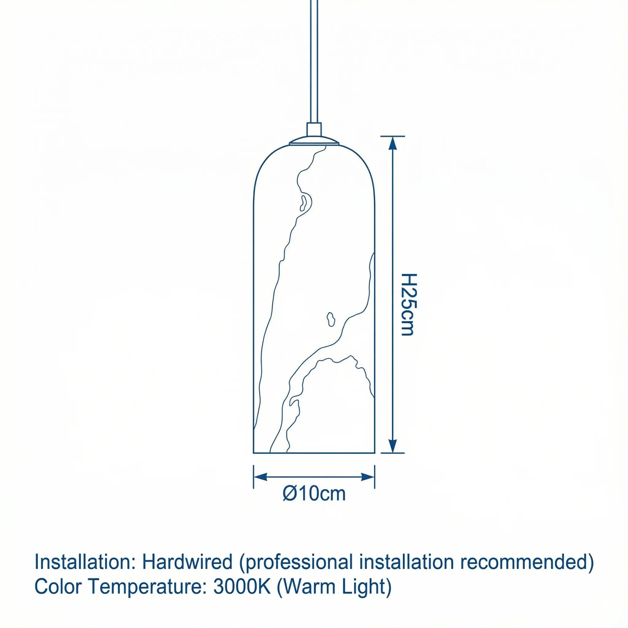 Alabaster Stone Sculptural Pendant Light | Minimalist Brass Designer Fixture