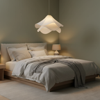 Pendant Light | Japandi Fabric Design with Adjustable Height and Warm Glow