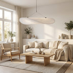 Pendant Light | Japandi Hand-Knitted Silk Minimalist Ceiling Fixture