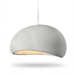 Wabi Sabi Fiberglass Pendant Light | Minimalist Adjustable Height Fixture
