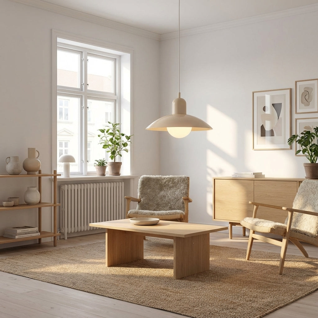 Pendant Light | Nordic Bauhaus Minimalist Iron Design with Adjustable Cord