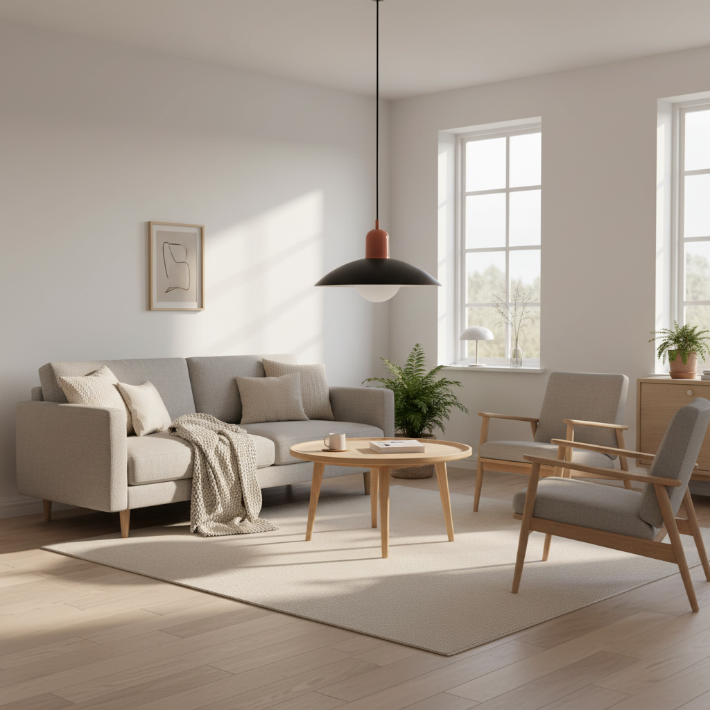 Pendant Light | Nordic Bauhaus Minimalist Iron Design with Adjustable Cord