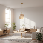 Retro Hand-Blown Glass Pendant | Adjustable Minimalist Kitchen Light