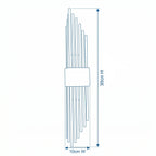 Romas Crystal Wall Light – Glass & Metal Design