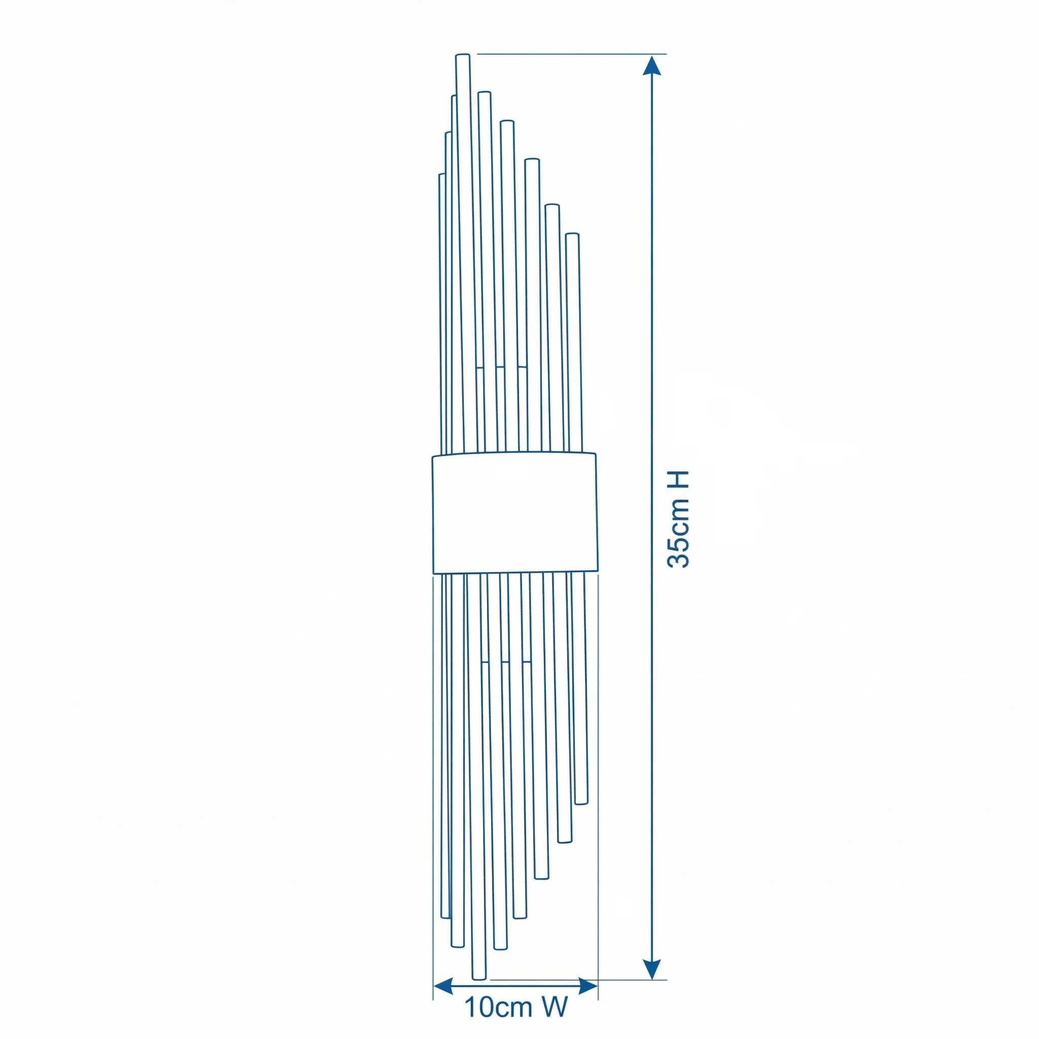 Romas Crystal Wall Light – Glass & Metal Design